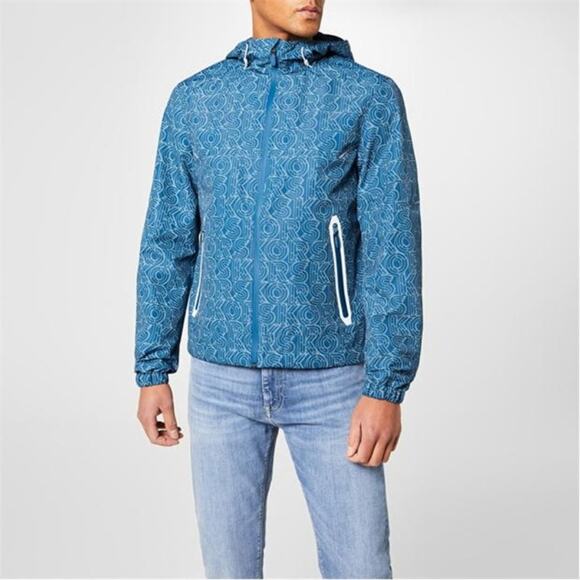 MICHAEL KORS MENS Graphic Logo Woven Hooded Jacket size XL NEW - Picture 5 of 9